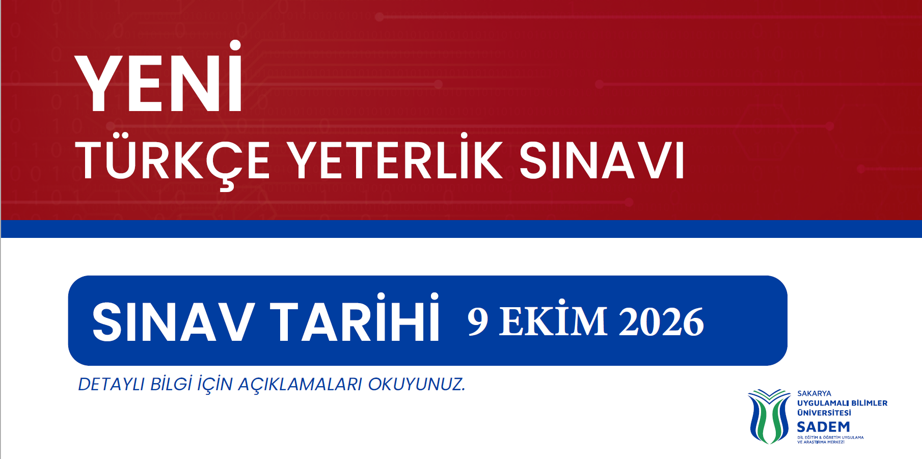  EN YAKIN SINAV TARİHİ: 9 EKİM 2026