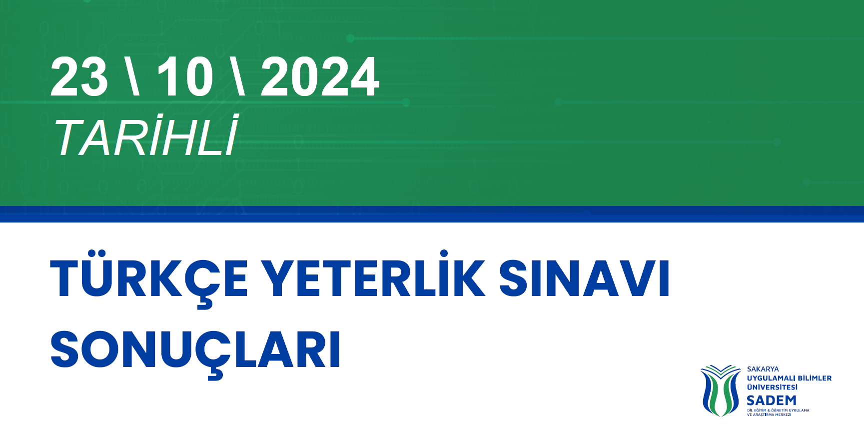 23 EKİM 2024 TARİHLİ TYS SONUÇLARI